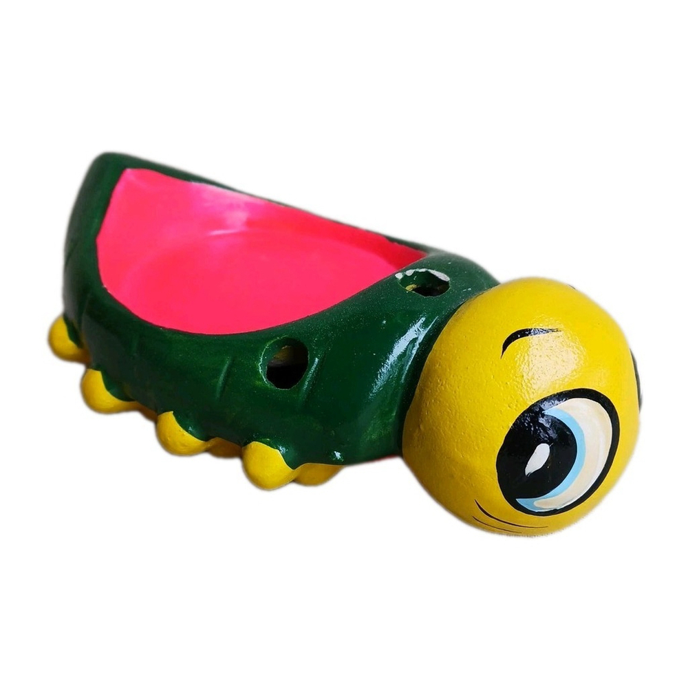 Ceramic Centipede Figurine Planter Toothbrush Holder